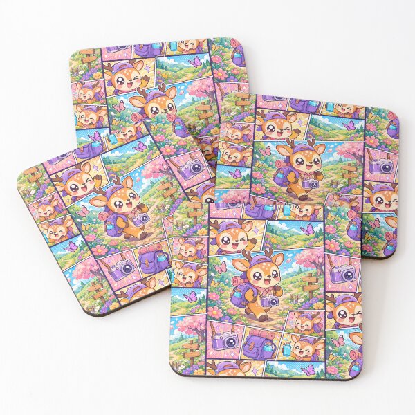 Artikelvorschau, Kawaii Deer Spring Trail Backpacker entworfen und verkauft von Magmashup.