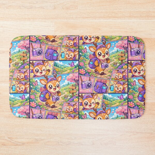 Item preview, Kawaii Deer Spring Trail Backpacker designed and sold by Gift Phrase Studio.