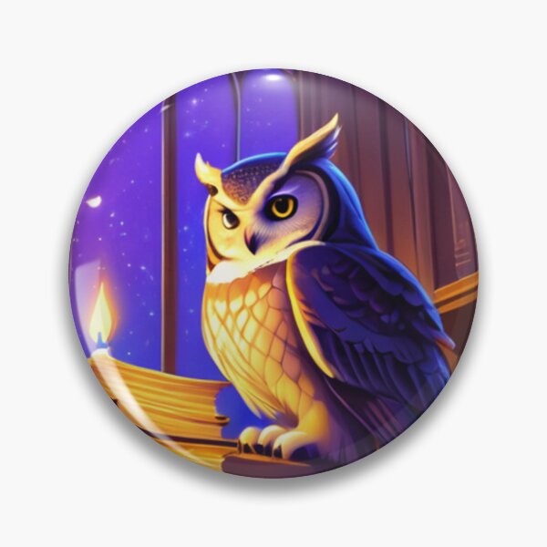 Item preview, Art - Iconic Owl, Digital Fantasy Illustration designed and sold by World-Pets.