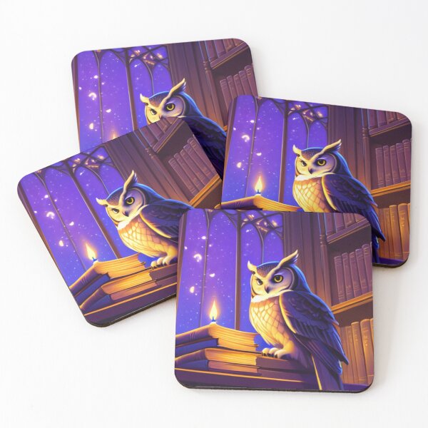 Item preview, Art - Iconic Owl, Digital Fantasy Illustration designed and sold by World-Pets.