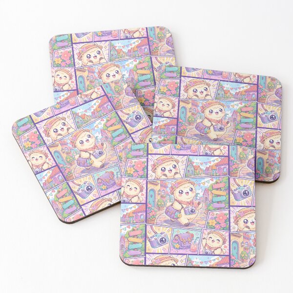 Item preview, Kawaii Alpaca Colorful Village Tourist designed and sold by Magmashup.
