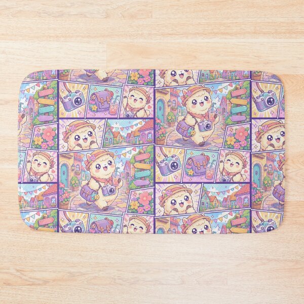 Item preview, Kawaii Alpaca Colorful Village Tourist designed and sold by Gift Phrase Studio.
