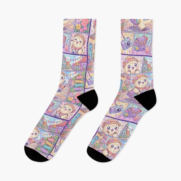 Item preview, Kawaii Alpaca Colorful Village Tourist designed and sold by Gift Phrase Studio.