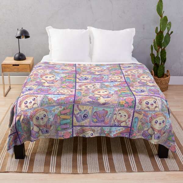 Item preview, Kawaii Alpaca Colorful Village Tourist designed and sold by Gift Phrase Studio.