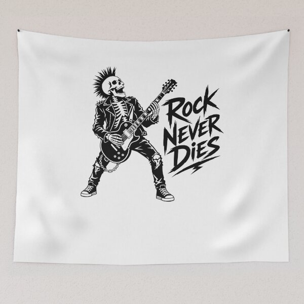 Item preview, Rock Never Dies designed and sold by FreshPixelArt.