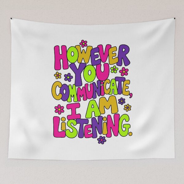 Item preview, However You Communicate I Am Listening Neon designed and sold by Soren Graft.