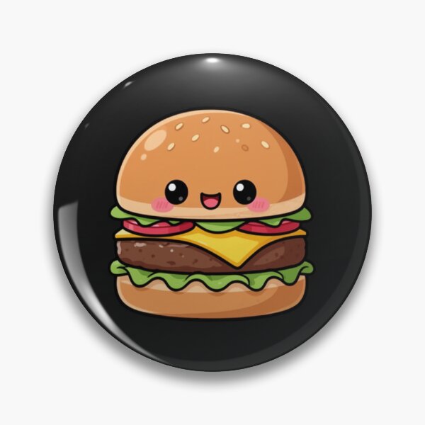 Item preview, Cheeseburger cute kawaii food design designed and sold by Geschenkartikel.