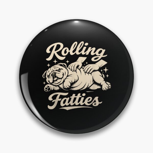 Item preview, Dog Rolling Fatties Funny designed and sold by Rahamkshop.