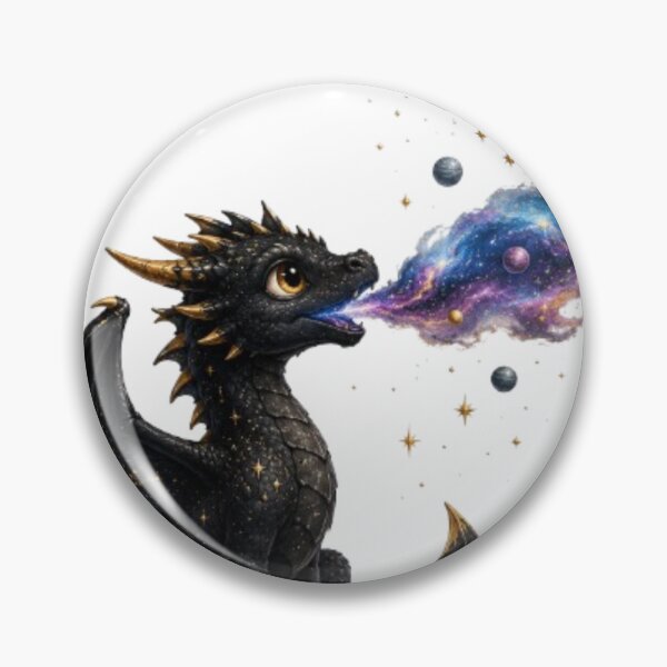 Item preview, Baby Galaxy Dragon Breathing the Universe designed and sold by Line-mood.