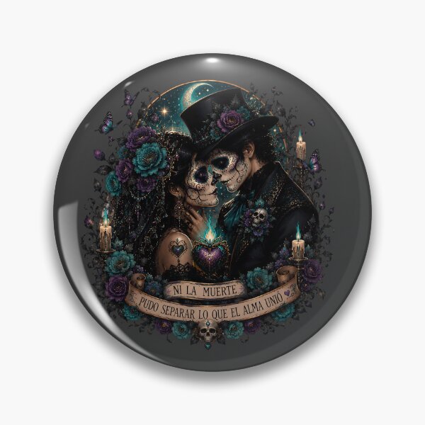 Item preview, Día de los Muertos Gothic Romance Calavera Couple designed and sold by MythicCotton.