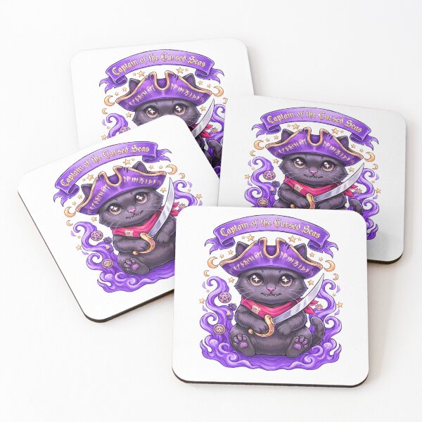 Item preview, Pirate Witch Black Cat Sticker | Cute Gothic Halloween Cat Design designed and sold by Mahilis.