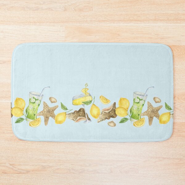 Item preview, Watercolor Summer Cocktail Border designed and sold by eves_aquadreams.