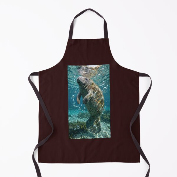 Item preview, Underwater Manatee Whirlpool Art designed and sold by  Color & Form.