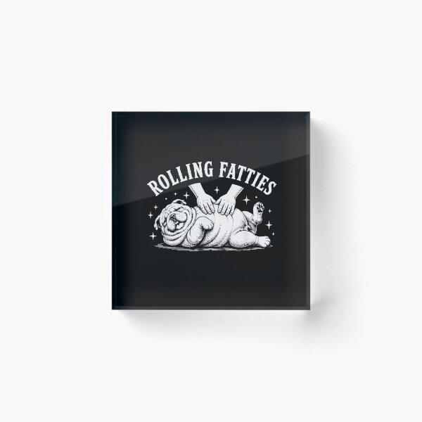 Item preview, Dog Rolling Fatties Funny designed and sold by Rahamkshop.