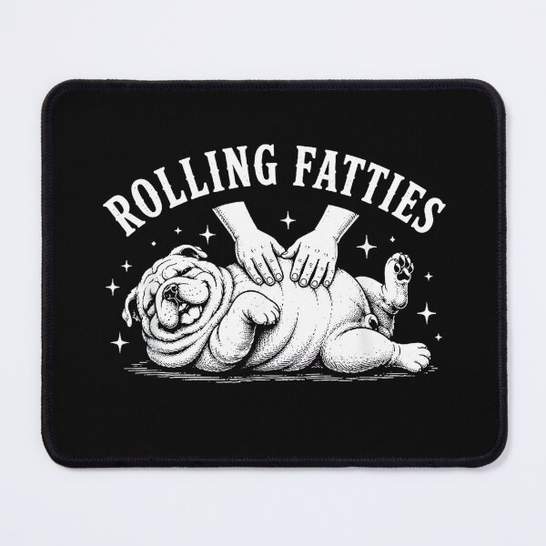 Item preview, Dog Rolling Fatties Funny designed and sold by Rahamkshop.