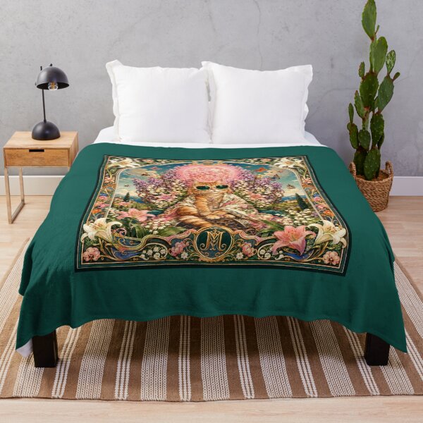 Item preview, The Royal Cat of Spring - Flowering Moon and Lily Garden designed and sold by Natalia-Vlad.