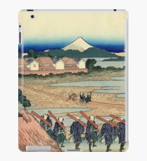 Pleasure District at Senju - Katsushika Hokusai iPad Case/Skin