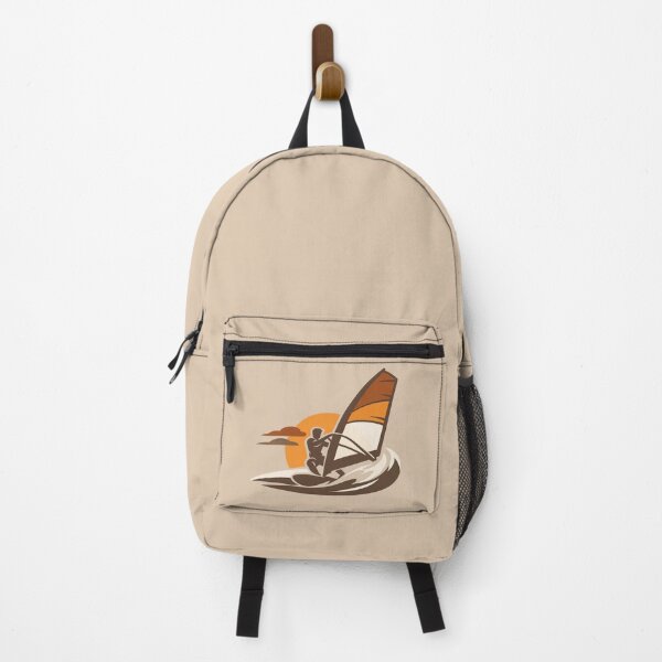 Item preview, Sunset Windsurfer – Minimalist Vintage Surf Art designed and sold by SilentPowerArt.