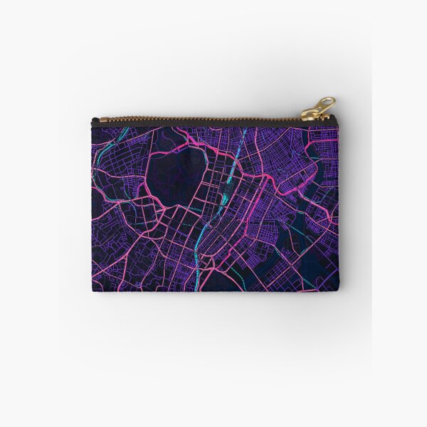 Item preview, Tokyo Neon Street Map Poster, Purple Blue City Map Wall Art designed and sold by LASTIQUE-dd.