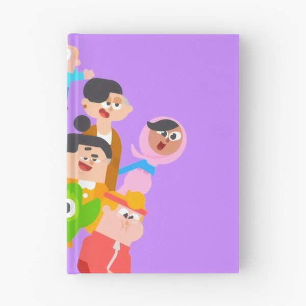 Item preview, Cute Diverse Cartoon Friends Pile - Funny Learning Mascot Pastel Team Sticker designed and sold by Billy Morfo™.