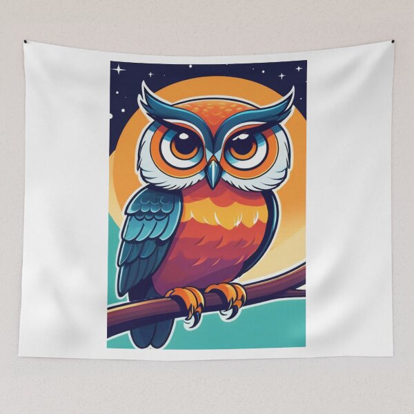 Item preview, Art - Imaginative Owl, Contemporary Digital Illustration designed and sold by World-Pets.