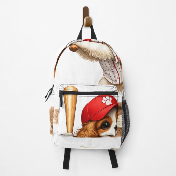 Item preview, Blenheim Cavalier Playing Baseball designed and sold by SpottyRainbow.