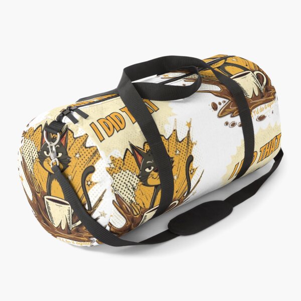 Item preview, Another of I Did That Cat Comic Pop Art Retro Coffee Ironic Design on White designed and sold by The Fine Print by BassAddict.