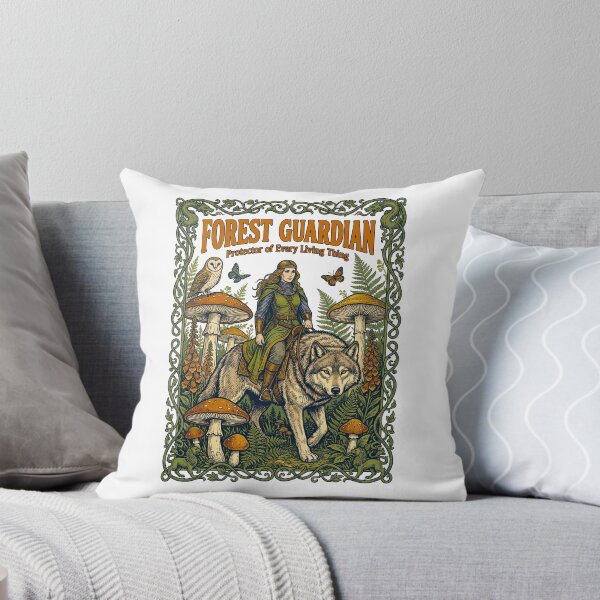 Item preview, Forest Guardian Vintage Nature Poster Art Nouveau designed and sold by TeeARTHY.