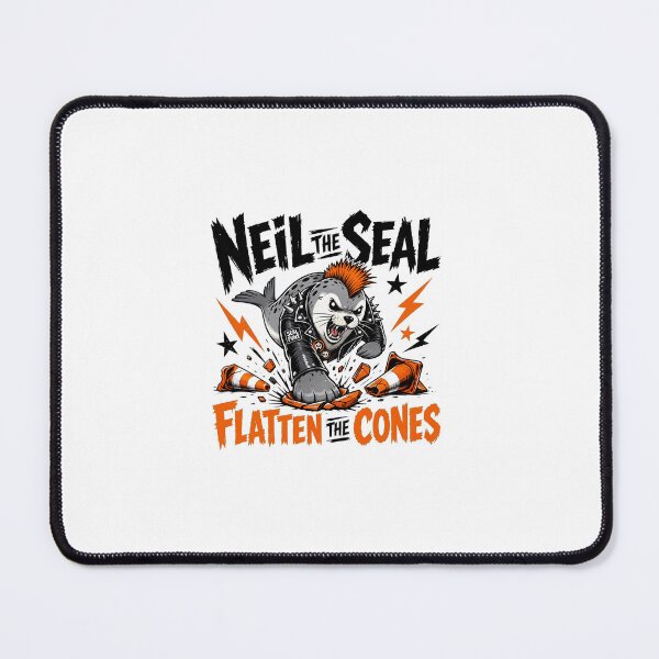 Item preview, Neil the Seal Flatten the Cones Punk Rock Meme Funny T-Shirt designed and sold by Uglyandcute.