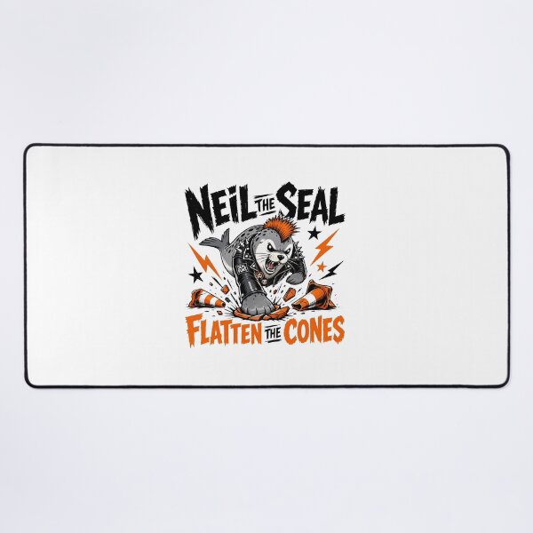 Item preview, Neil the Seal Flatten the Cones Punk Rock Meme Funny T-Shirt designed and sold by Uglyandcute.