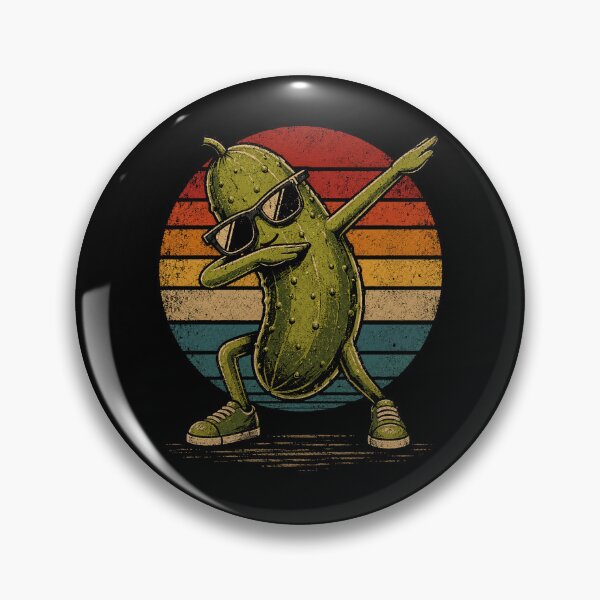 Item preview, Retro Dabbing Pickle Vintage Funny Cartoon designed and sold by Moizento.