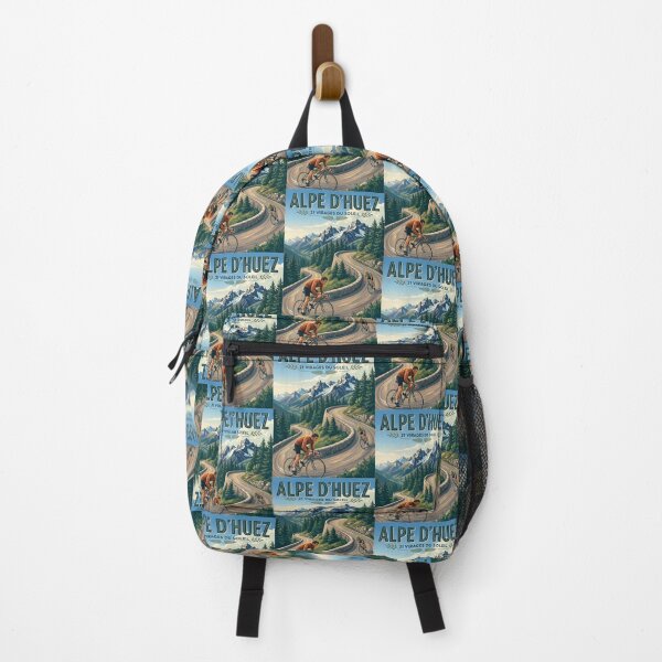 Item preview, Alpe DHuez Cycling Vintage Travel designed and sold by TeeARTHY.