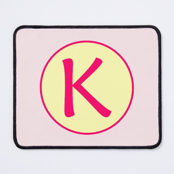 Item preview, Pink Alphabet Letter K Circle designed and sold by Jeallan Designs.