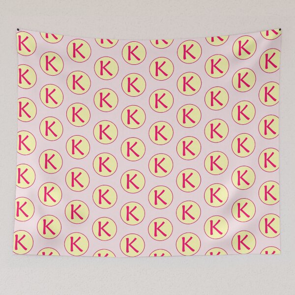 Item preview, Pink Alphabet Letter K Circle designed and sold by Jeallan Designs.