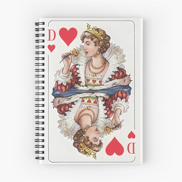 Item preview, Vintage Queen of Hearts Playing Card Art – Retro Dame Illustration designed and sold by mentosdesigner.