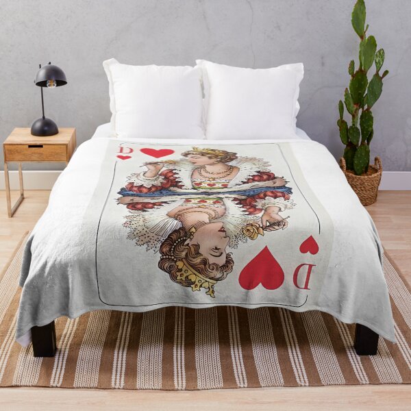 Item preview, Vintage Queen of Hearts Playing Card Art – Retro Dame Illustration designed and sold by mentosdesigner.