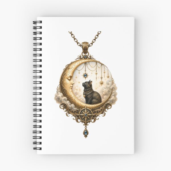 Item preview, Moon Cat Celestial Pendant designed and sold by Line-mood.
