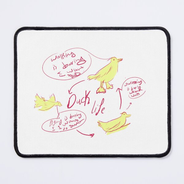 Item preview, "Duck Life Cycle of Boredom" Meme Infographic Design designed and sold by blue witch art.