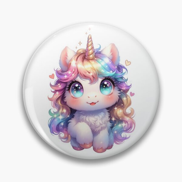 Item preview, Cute Baby Unicorn Kawaii Illustration designed and sold by ExploreAura Studio.
