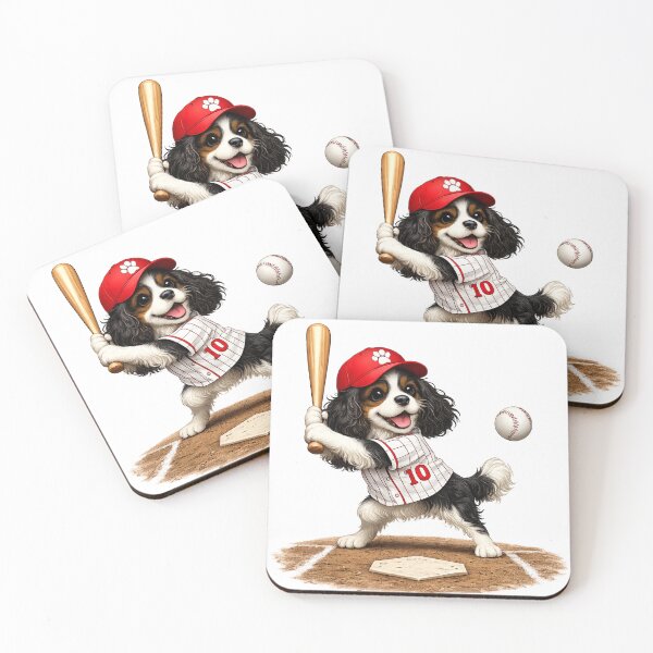 Item preview, Tri Cavalier Playing Baseball designed and sold by SpottyRainbow.