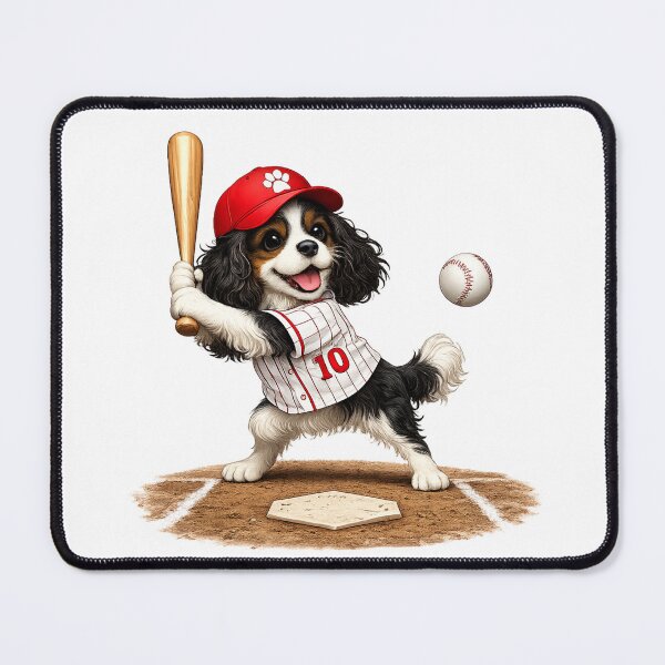 Item preview, Tri Cavalier Playing Baseball designed and sold by SpottyRainbow.