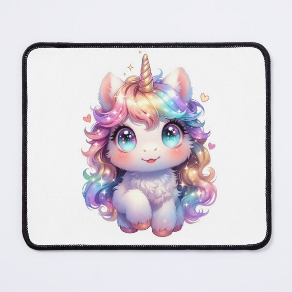 Item preview, Cute Baby Unicorn Kawaii Illustration designed and sold by ExploreAura Studio.