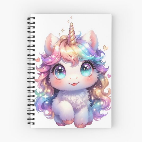 Item preview, Cute Baby Unicorn Kawaii Illustration designed and sold by ExploreAura Studio.
