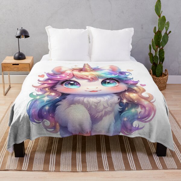 Item preview, Cute Baby Unicorn Kawaii Illustration designed and sold by ExploreAura Studio.