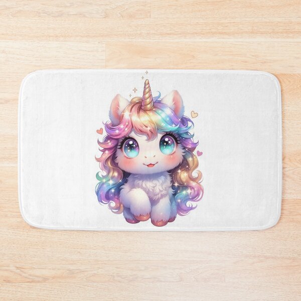 Item preview, Cute Baby Unicorn Kawaii Illustration designed and sold by ExploreAura Studio.