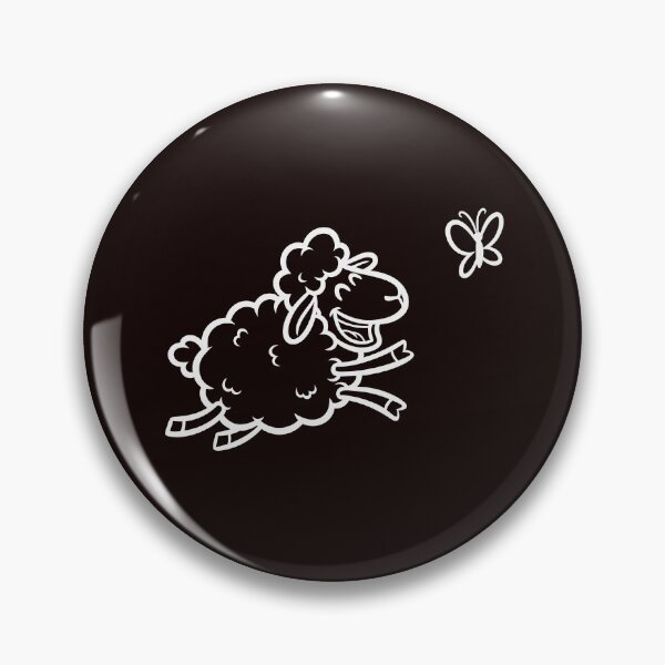 Item preview, Cute Jumping Sheep with Butterfly Cartoon designed and sold by ArtPer-design.