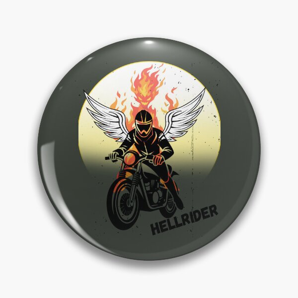 Item preview, Hellriden Angel Wings Fire Motorcycle designed and sold by AhmadAnnaPrints.