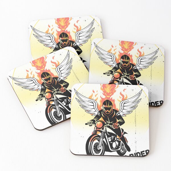 Item preview, Hellriden Angel Wings Fire Motorcycle designed and sold by AhmadAnnaPrints.