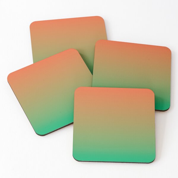 Item preview, Retro Orange and Emerald Green Gradient designed and sold by BetweenForms.