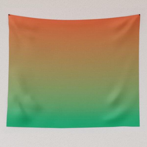 Item preview, Retro Orange and Emerald Green Gradient designed and sold by BetweenForms.